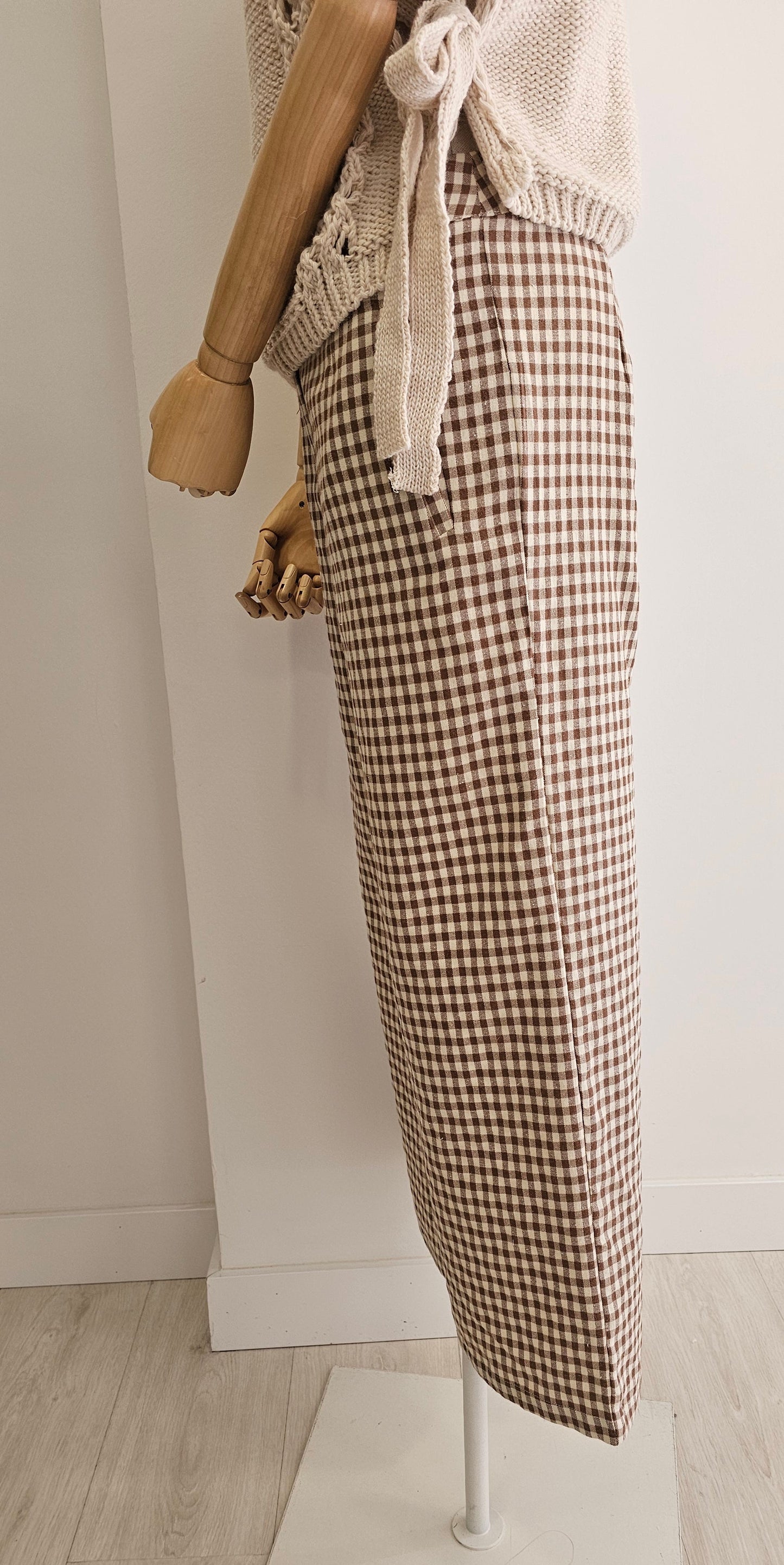 PANTALÓN CAMEL VICHY