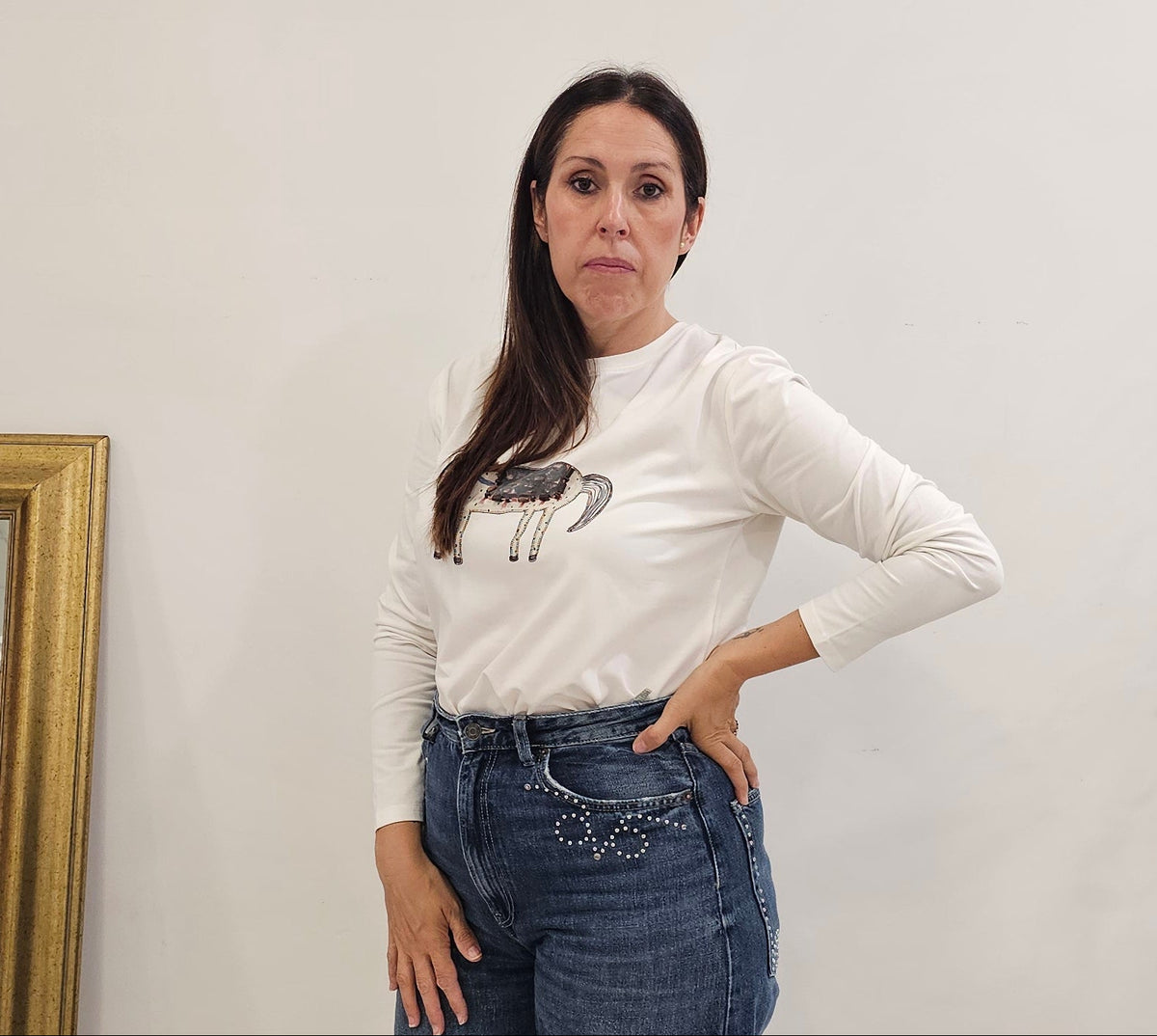 CAMISETA HORSE BLANCO