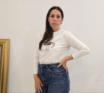 CAMISETA HORSE BLANCO