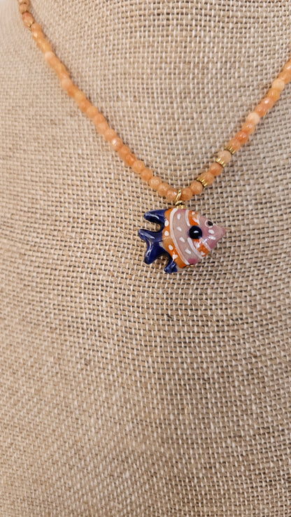 COLLAR PEZ NARANJA
