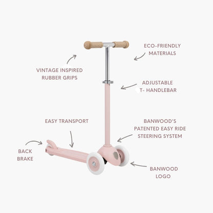 PATINETE ROSA BANWODD
