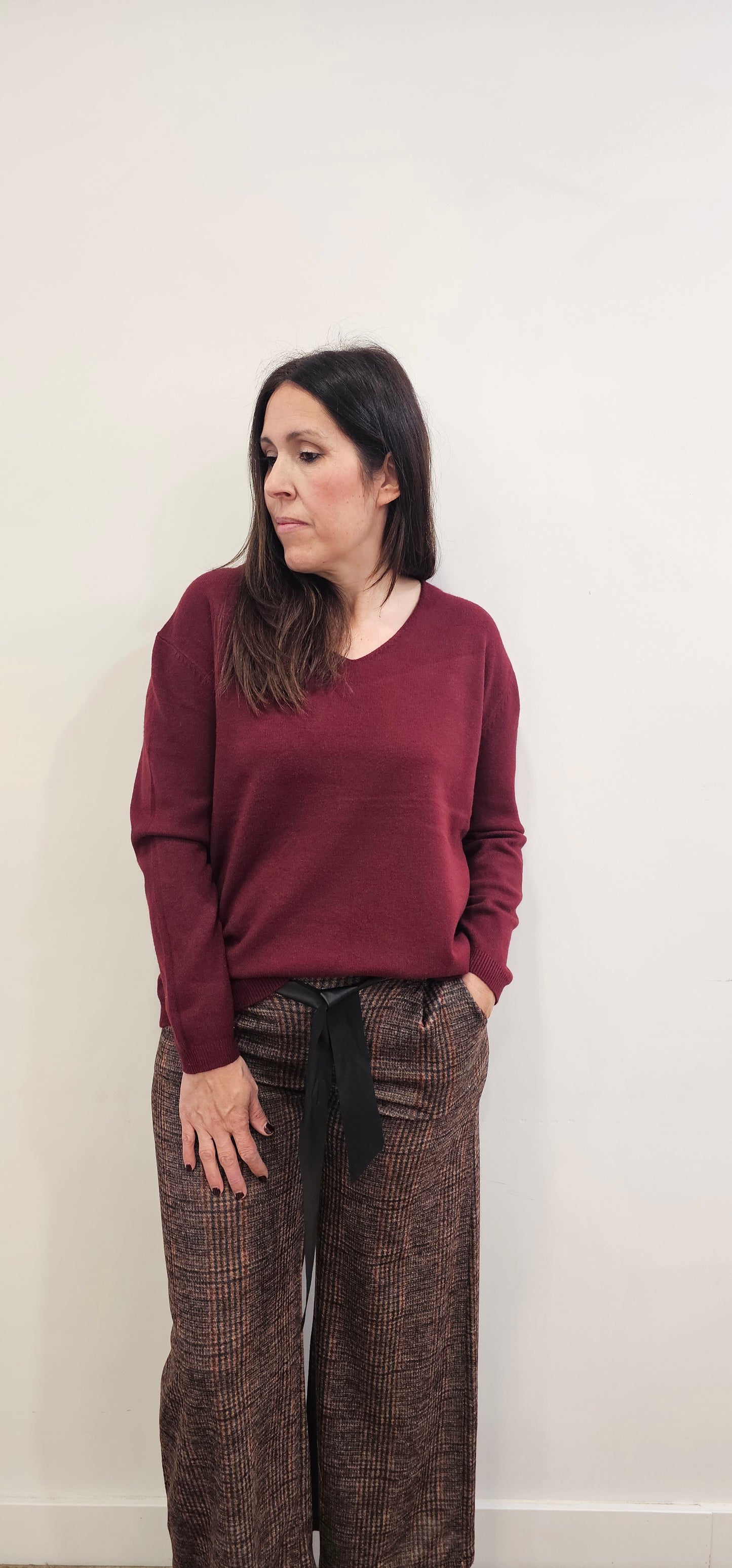 JERSEY CUORE BURDEOS