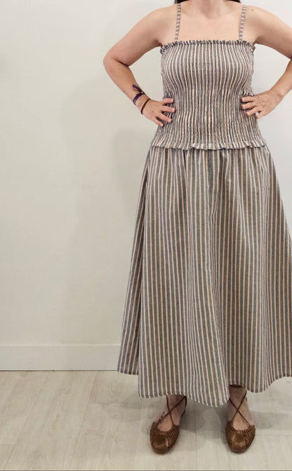 VESTIDO NEÓN GRIS